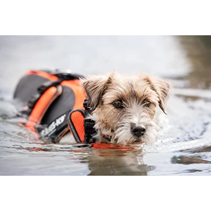 JULIUS K-9 Multivest, Größe: S, UV Orange, vielseitiges Hundegeschirr mit Schwimmeinlagen – Bild 3