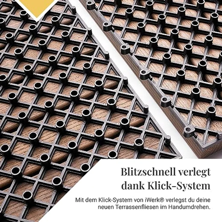 Holzfliesen Thermoesche 30 x 30 x 3,1 cm – Bild 4