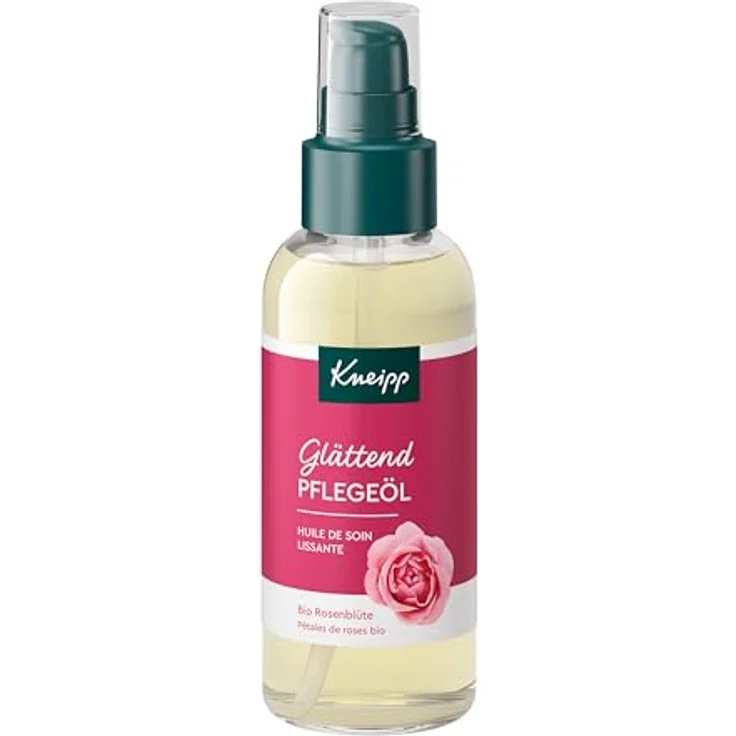 Kneipp Pflegeöl Glättend, Hautöl für anspruchsvolle Haut mit Bio Rosenblüten Extrakt und zart-rosigem Duft, 100ml – Bild 2