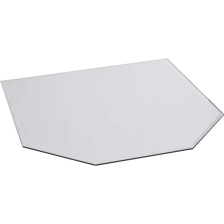 FIREFIX 1952/2 Glasbodenplatte, Sechseck-Bodenplatte aus 8 mm Sicherheitsglas ESG mit 20 mm Facettenschliff, Hitzeschutz für Ofen, 1.000 x 1.100 x 825 mm – Bild 1
