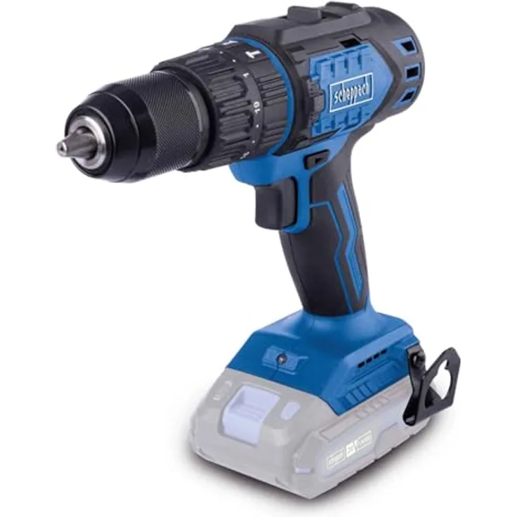 Scheppach Akku-Schlagbohrschrauber BC-CD60-X | 60 Nm | 3in1-Funktion | 20V IXES | Brushless Motor | LED | 1,5 – 13 mm | Gürtelclip