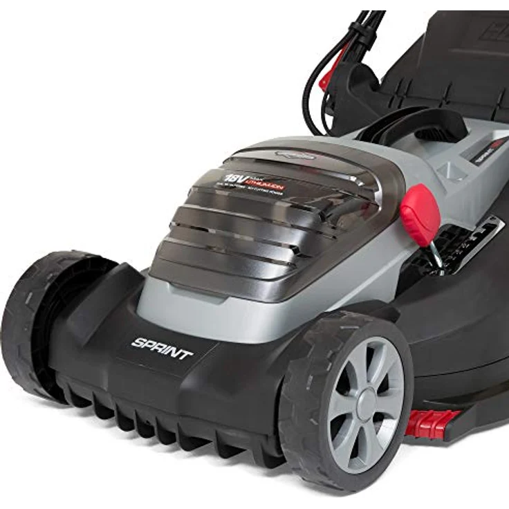 Sprint 2x18V 36V Lithium-Ionen Schnittbreite 44 cm Akku-Rasenmäher 440P18V rot inklusive 2x 5Ah Akku mit Ladegerät – Bild 4