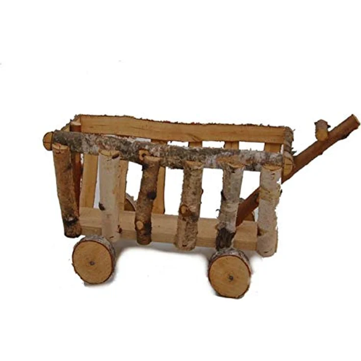 Ollesch Nagerhaus XXL, Naturholz Futter- und Heuraufe für Meerschweinchen und Kaninchen, unbehandeltes Birkenholz, ca. 45 x 20 x 20 cm – Bild 2