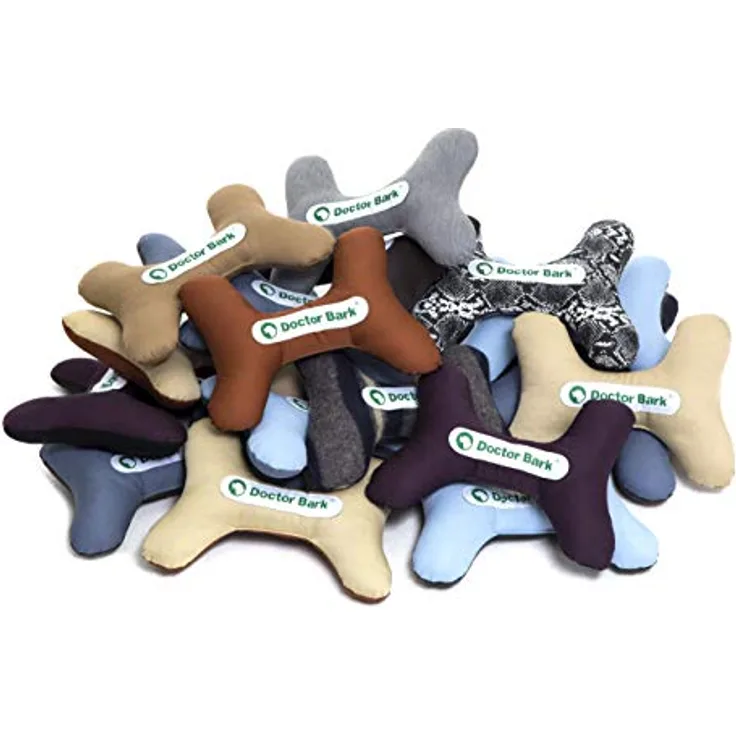 Doctor Bark Toy-Bone, Hunde-Spielzeug, waschbar bei 95°C IM GANZEN, perfekt für alle Hunderassen und Größen
