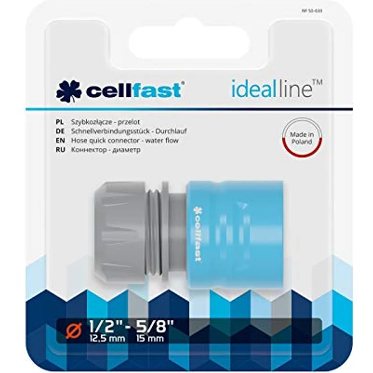 Generic Bewässerungssystem CELLFAST Ideal Line Plus, Schnellkupplung, 1/2" - 5/8", Klemmvorrichtung aus rostfreiem Stahl, 1-tlg – Bild 2