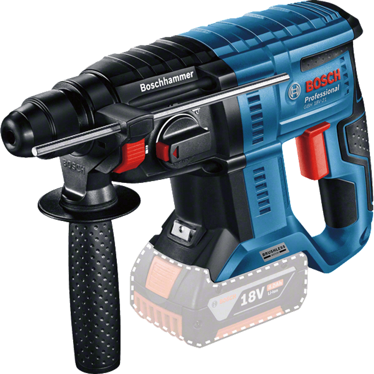 Bosch Professional 18V System Akku Bohrhammer GBH 18V-21 max. Schlagenergie 2 J Ladegerät GAL 18V-40 – Bild 2