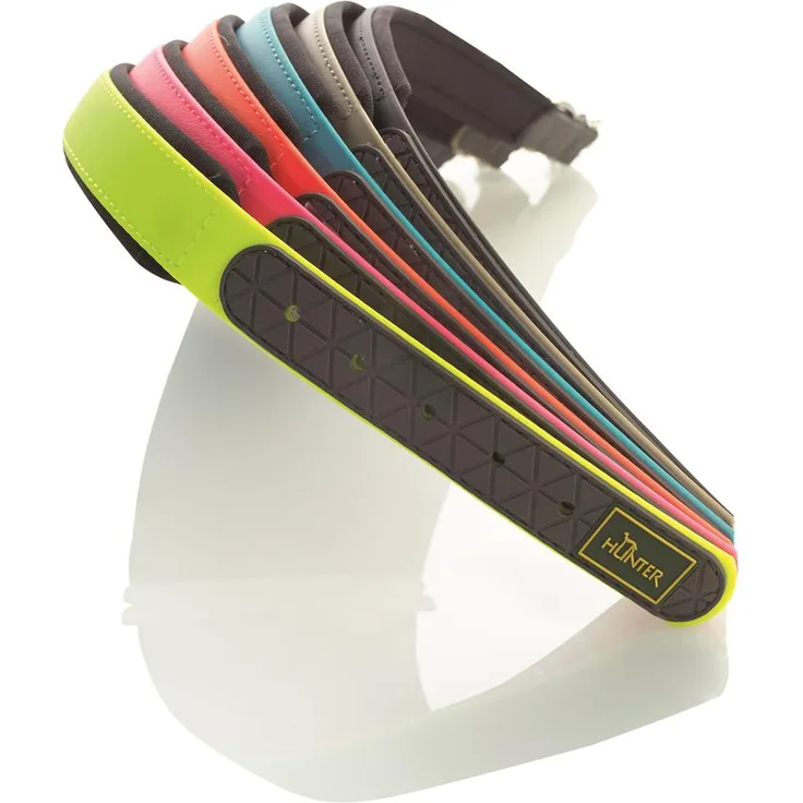 Hunter Hunde-Halsband Convenience Comfort neon-gelb S