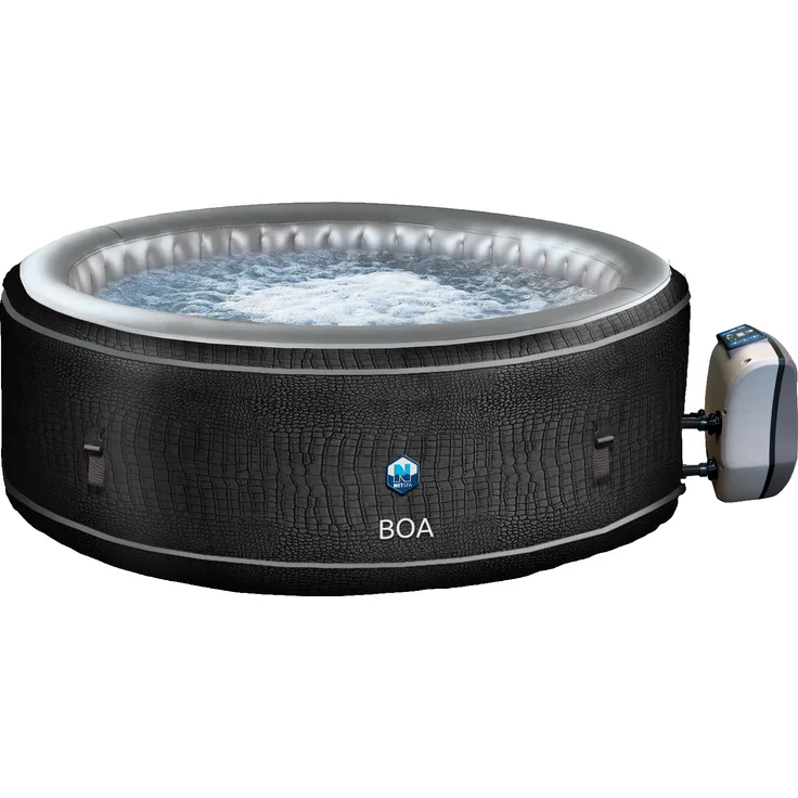 JUNG BOA SPA Whirlpool Ø 195cm, 5 Pers., Selbstaufblasend, beheizter Outdoor & Indoor Pool
