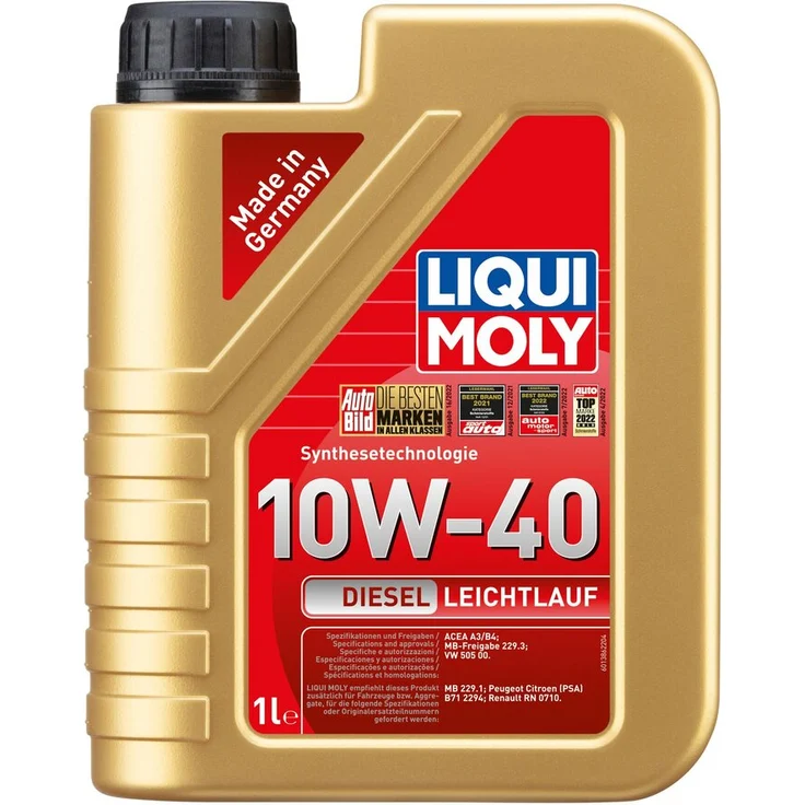 LIQUI MOLY Motoröl 1386 Diesel Leichtlauf 10W-40 Leichtlauf synthetisch 1 Liter – Bild 1