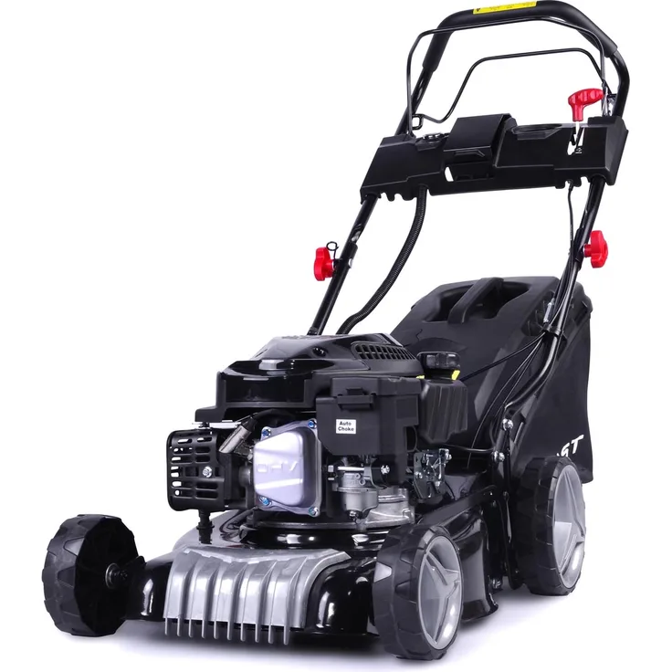 BRAST Rasenmäher Benzin 3,0kW (4,1PS) mit Antrieb Elektrostart 41cm Schnittbreite 40L Fangkorb Stahlgehäuse 144ccm - Preisvergleich