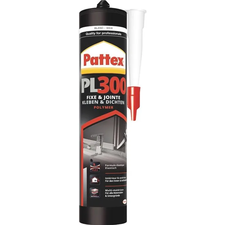 Pattex Flextec Polymer Montagekleber Herstellerfarbe Weiß PPL3W 410g