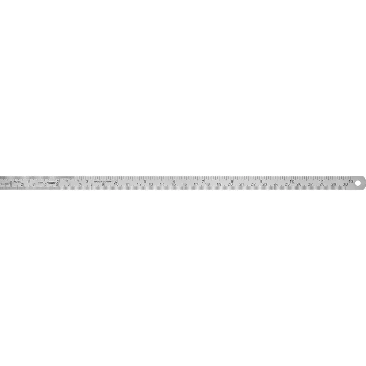Vogel Germany Stahlmaßstab Typ C Messbereich 300 mm Querschnitt 13 mm x 0,5 mm