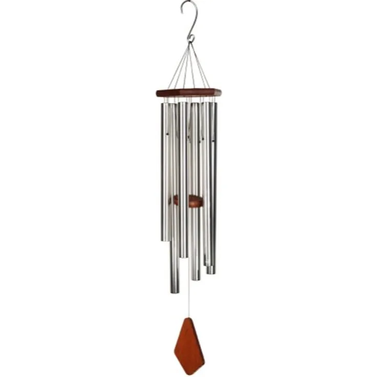 Art Bizniz windspiel 106 cm Aluminium-Holz silber