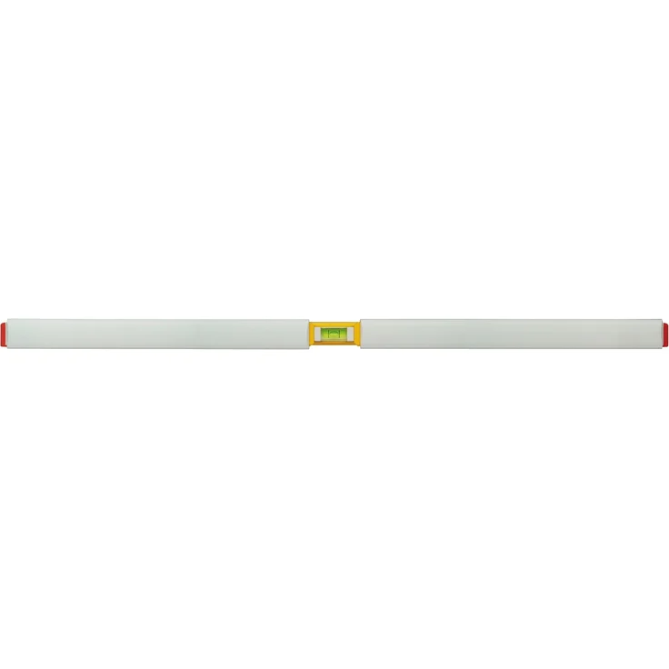 STABILA Maurer-Wasserwaage Type 196-2 K, 122 cm, integrierter Klopfschutz, extrasteifes Alu-Profil, 1 Horizontal-/2 Vertikal-Libellen, 2 Handgriffe, stoßdämpfende Endkappen, Made in Germany – Bild 8