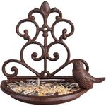Esschert Design Futterschale Vogeltränke Wand Gusseisen