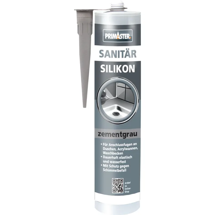 Primaster Sanitär Silikon zementgrau 310 ml