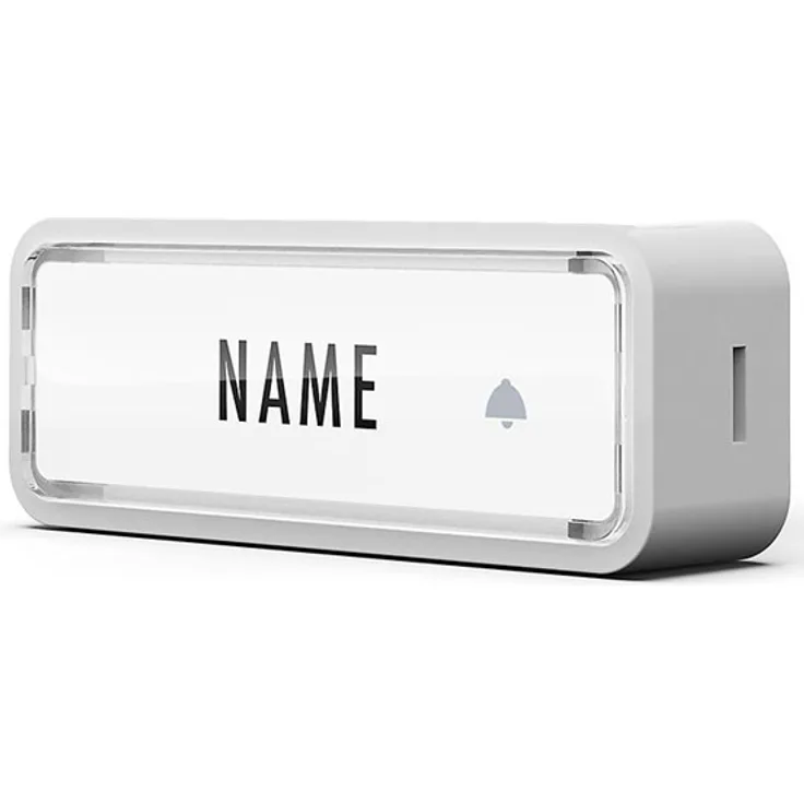 M-e modern-electronics 41290 Funkklingel Sender mit Namensschild