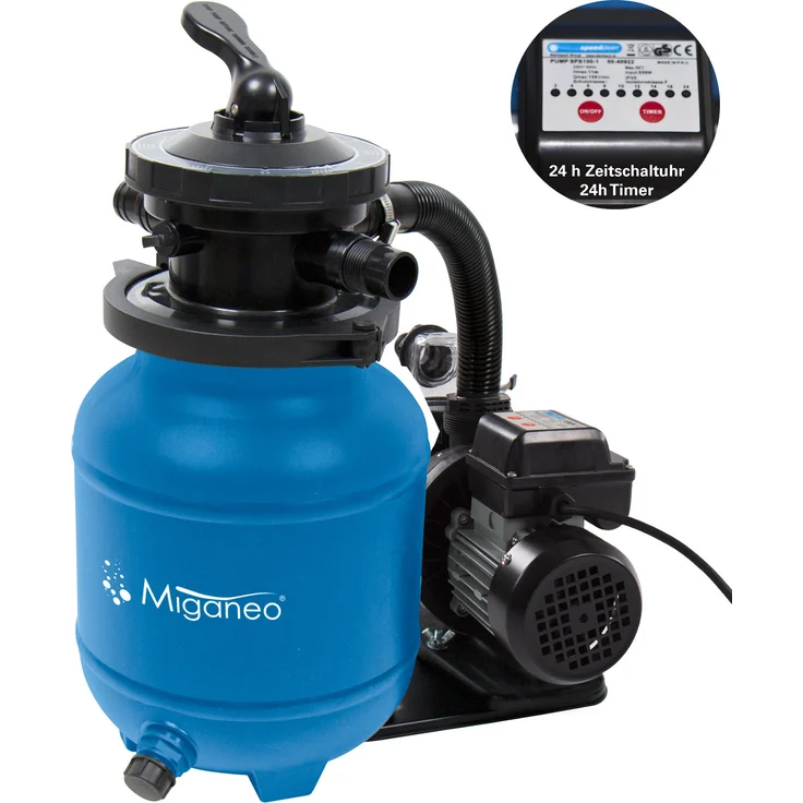 Miganeo Sandfilteranlage Dynamic 7000 Speed Clean 6.3 m³ blau – Bild 2