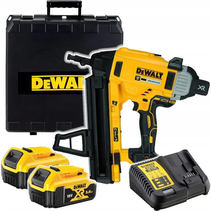 DEWALT DCN890P2-QW DCN890P2-QW-Clavadora de Hormigón sin escobillas XR 18V Li-Ion 5Ah Schwarz Gelb 1