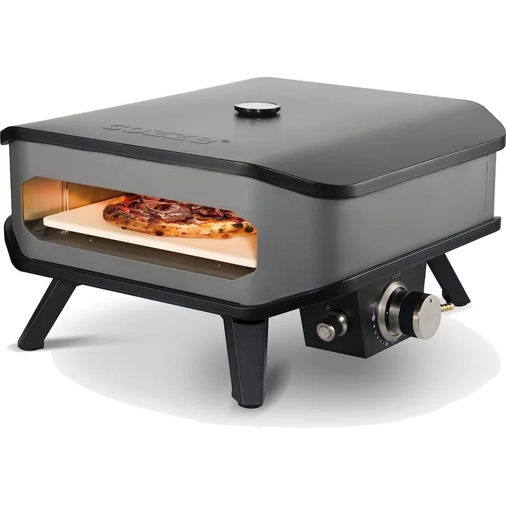 cozze 13“ Pizzaofen für Gas mit Thermometer und Pizzastein 5,0 kW – Bild 2