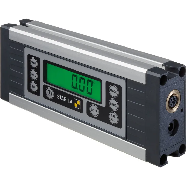 STABILA Elektronischer Neigungsmesser TECH 1000 DP, 17,5 cm, 1 Digital-Display, Messbereich: 0° – 360°, RS-485-Schnittstelle, Steckernetzteil, Datenkabel, Auswertesoftware, Schutzklasse IP 65, Tasche