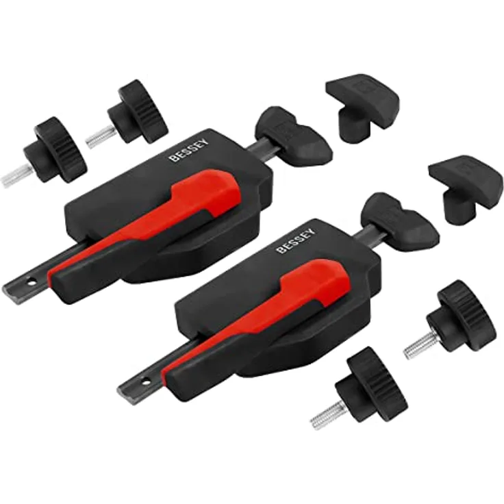 Bessey Waagrecht Schraubzwinge Niederzugspanner 2er Set WNS-Set-MFT für Multifunktionstische