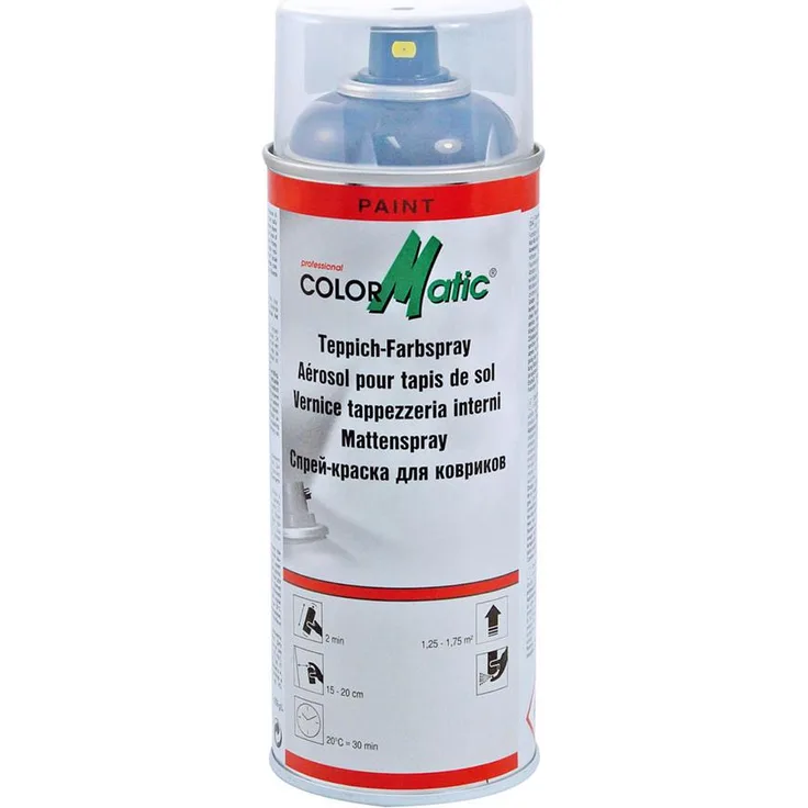 COLORMATIC Acryllack -'-'Teppichfarbspray-'-', Zur Farbauffrischung 400 ml schwarz