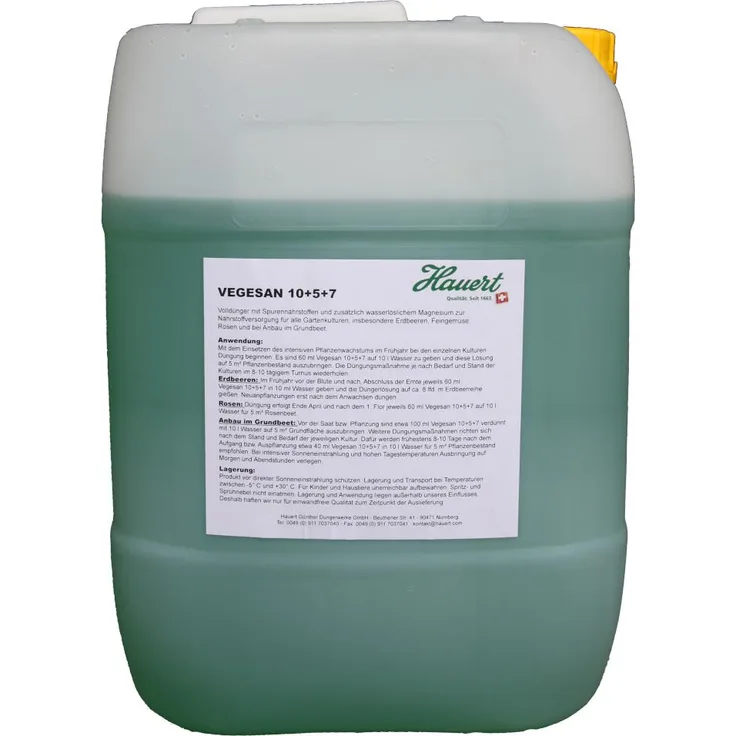 HAUERT VEGESAN 10-5-7 Flüssigdünger, 20 l