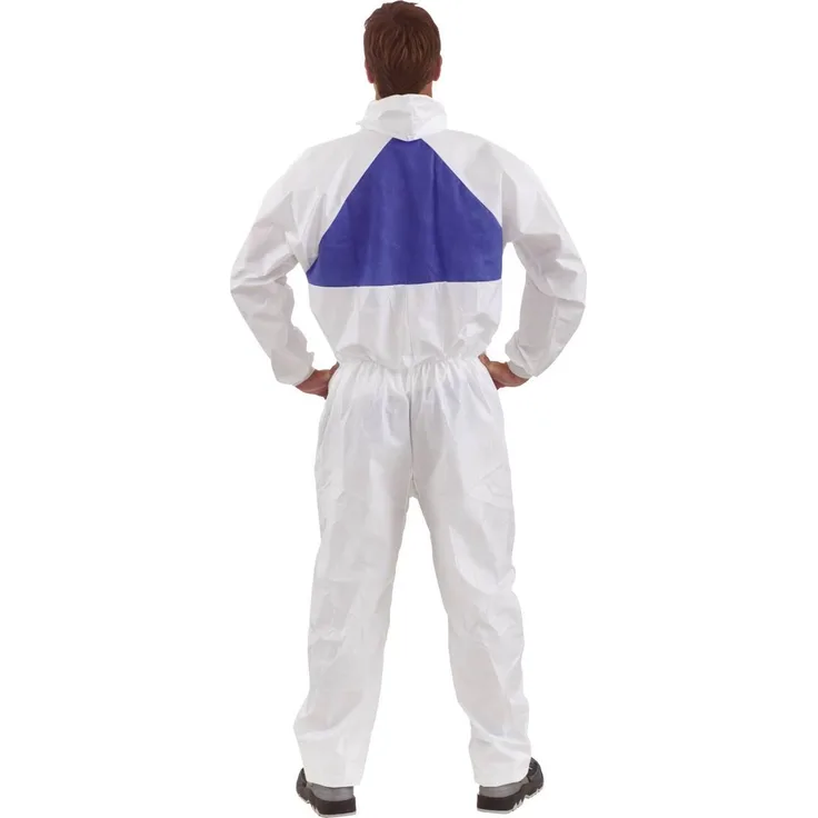 3M Schutzanzug 4540, Größe M - XXL, weiß|blau, zum Farbspritzen, atmungsaktiv... M (167-176 cm) - 3M
