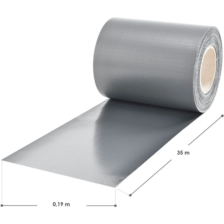 Juskys PVC Sichtschutzstreifen für Doppelstabmatten Zaun 2er Set - 2 Rollen á 35m x 19cm - Befestigungsclips - Zaunfolie Sichtschutz Windschutz – hellgrau – Bild 10