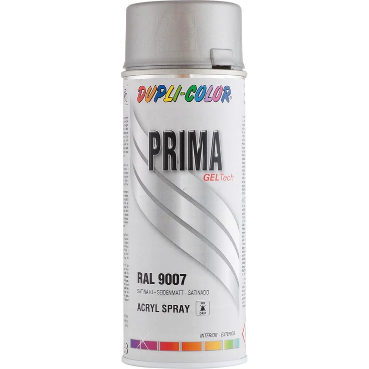 Dupli-Color Lackspray Prima 400ml, graualuminium seidenmatt - RAL 9007 – Bild 1