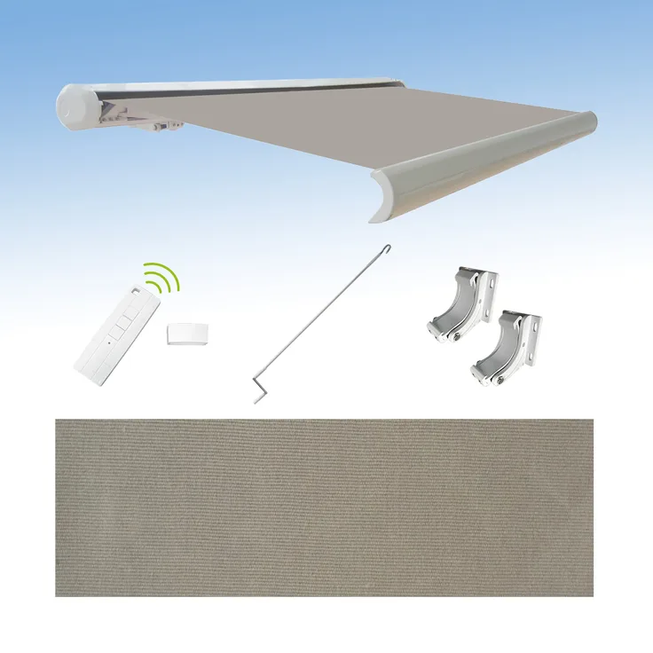 Eclipse Vollkassettenmarkise Eclipse Premium 4,5x3m Grau