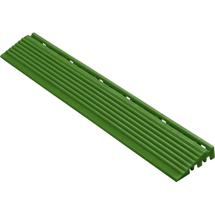 florco® Seitenteil für 40 x 40 cm Klickfliesen, grün, 40 x 6,2 x 1,8 cm, 4 Stück/Pack