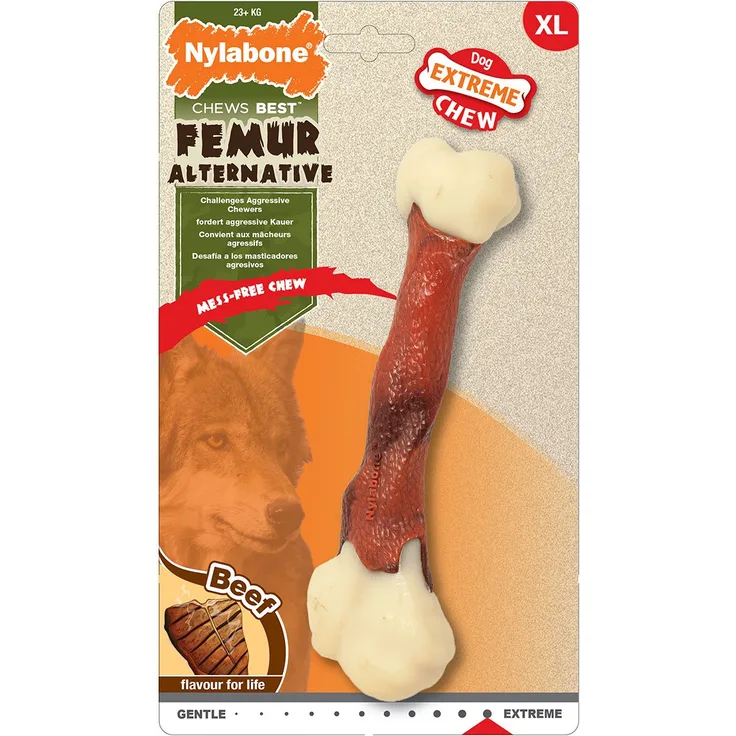 Nylabone Extreme Kauknochen Rindfleisch-Geschmack XL