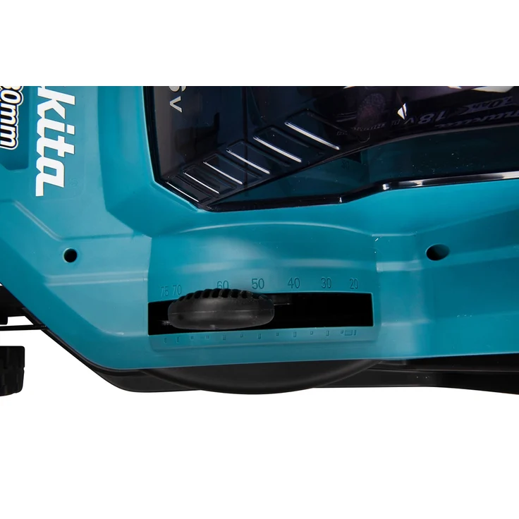 Makita DLM432PT2 Akku-Rasenmäher 2x 18 V / 5,0 Ah, mit 2 Akkus + Doppelladegerät, Schnittbreite 43cm – Bild 9