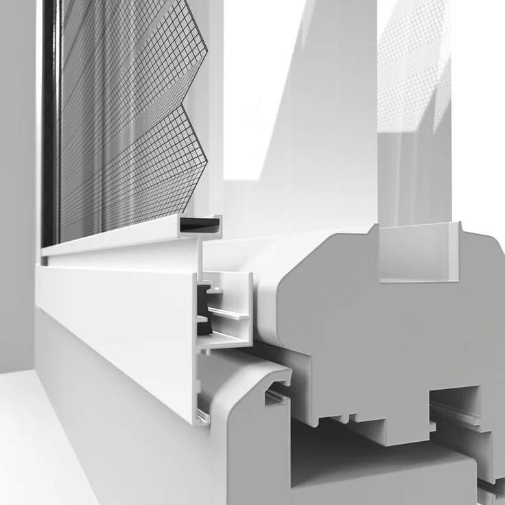 Windhager Expert Plissee Fenster Ultra Flat, 100x120, weiß – Bild 5