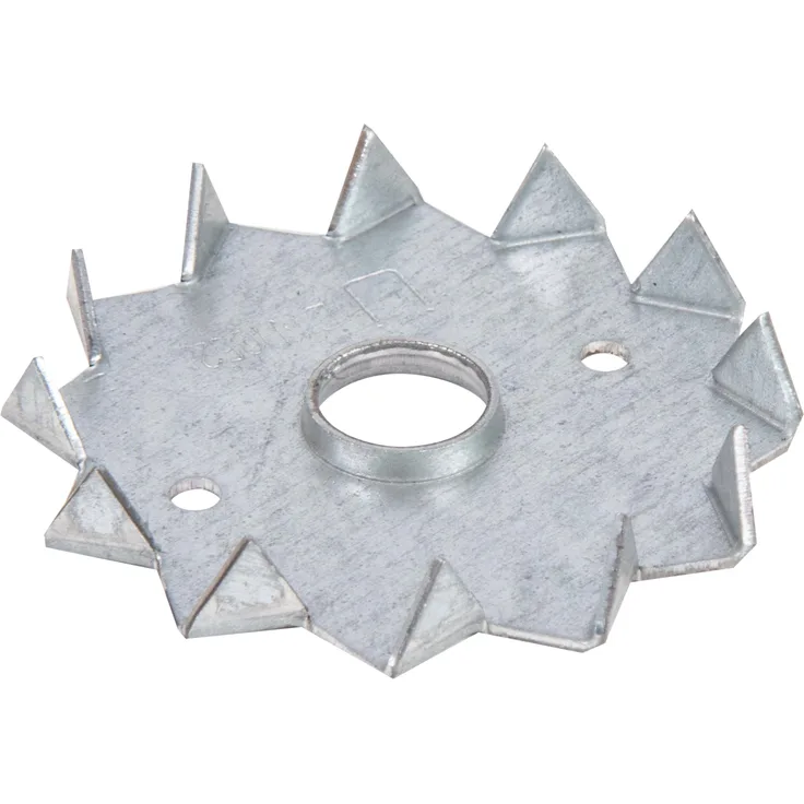 Alberts Scheibendübel mit Zähnen | anthrazit-metallic kunststoffbeschichtet | Außen-? 62 mm | 100er Set 
(836139)