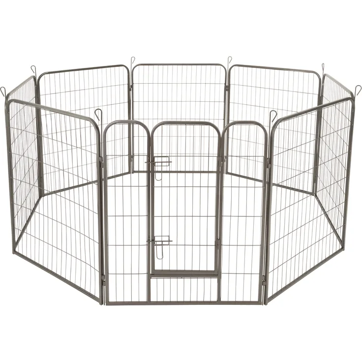 tectake Welpenauslauf 8-eckig - 100 cm