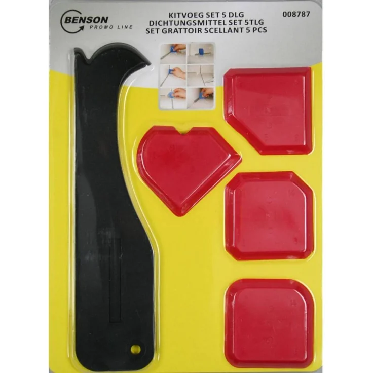 Benson Tools 008787 Silikon-Glätte-Satz 4tlg Silikonglätter Silkonfugen glätten – Bild 1