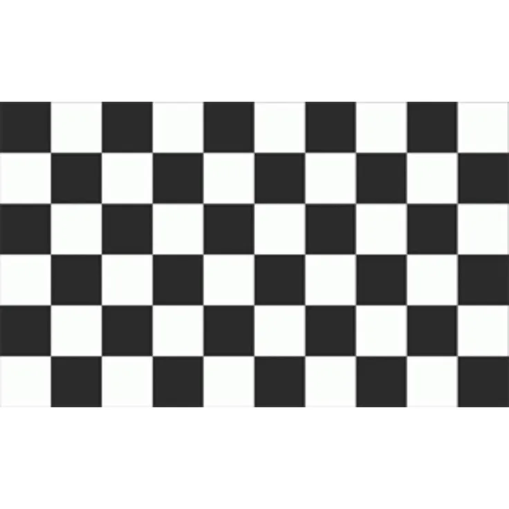 Flagge Karo Schwarz Weiß Zielflagge 80 g/m² ca. 60 x 90 cm
