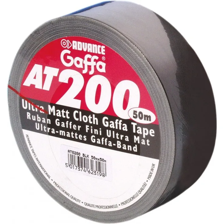 Advance Tapes 5805 BLK Gaffa Klebeband matt schwarz 50mm x 50m