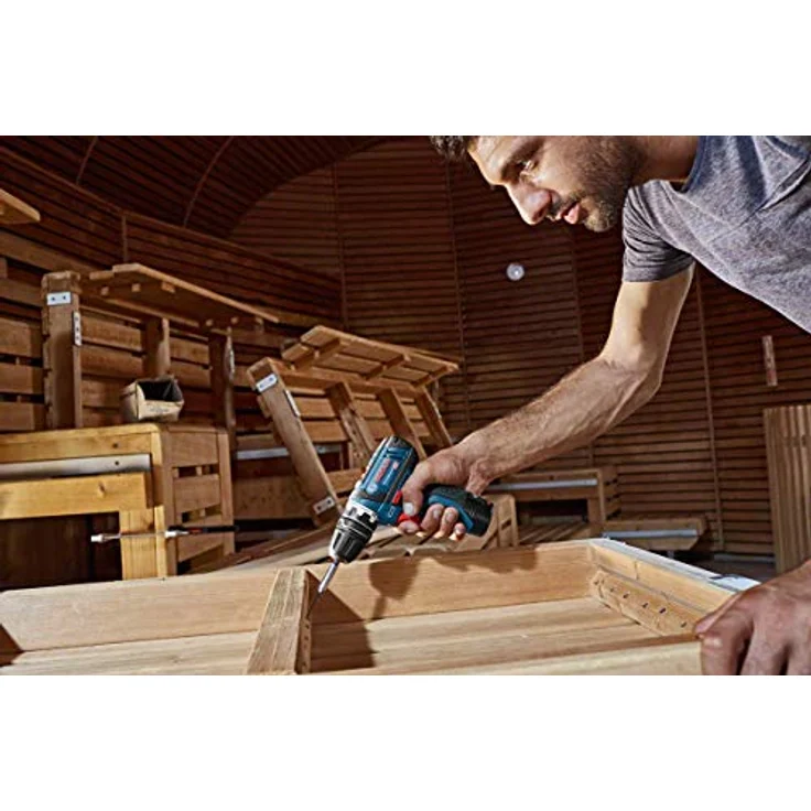 Bosch Professional Akku-Bohrschrauber GSR 12V-15 mit 2 Akkus 12 V, 2,0 Ah im Karton, Schwarz, Blau – Bild 10