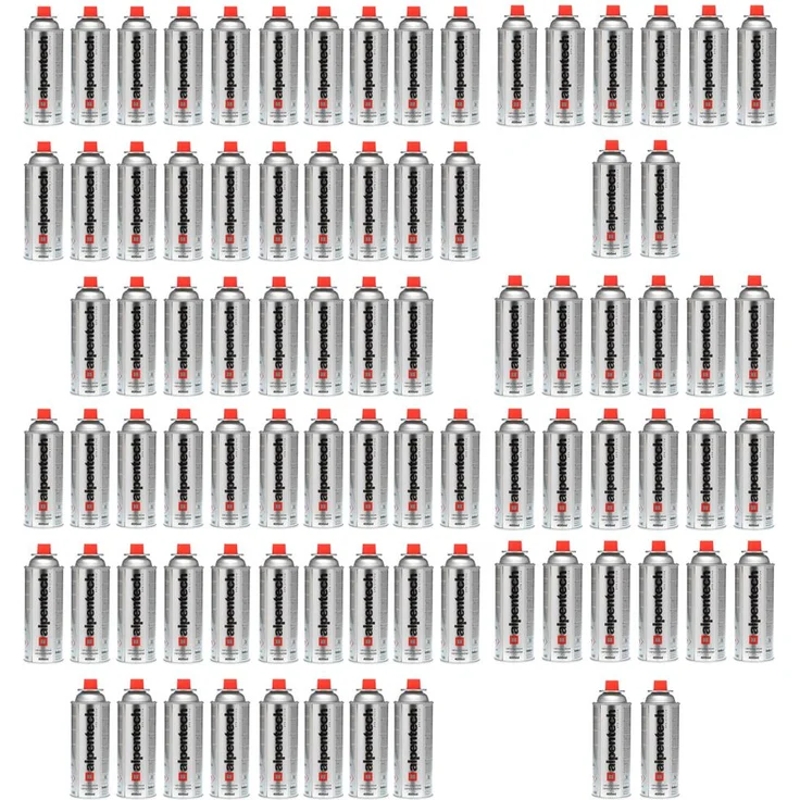 84 Kartuschen Butan Gas Kartusche Butangas Gaskartuschen Bunsenbrenner Campingkocher Gaskocher 227g Silber – Bild 1
