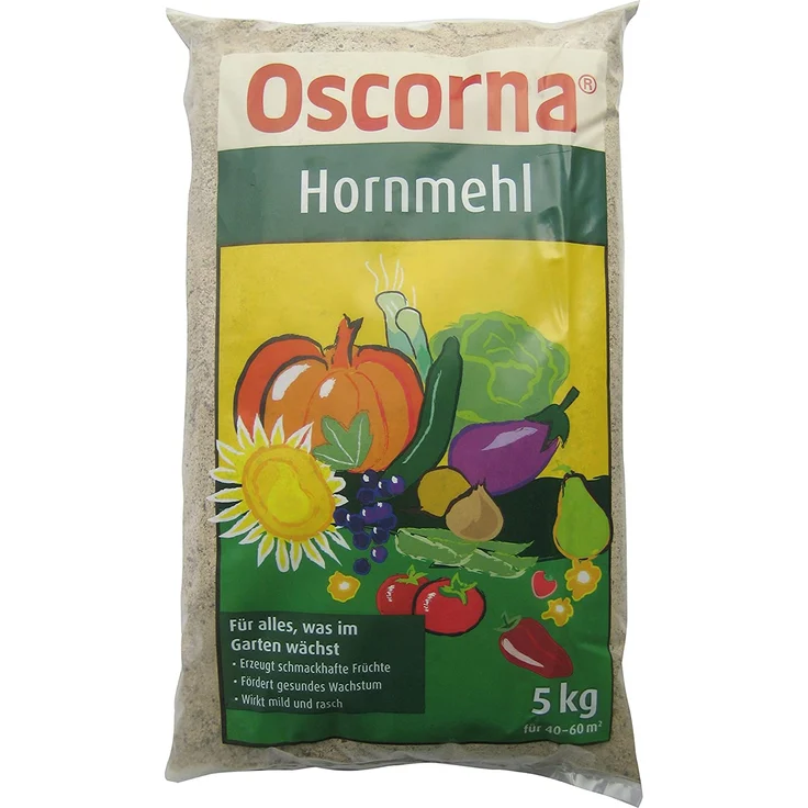 OSCORNA Hornmehl 5 kg natürlicher Stickstoffdünger organisch mild – Bild 2