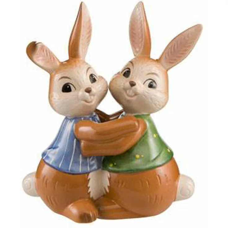 Goebel Beste Hasenfreunde Ostern Osterhasen Bunt Steingut 66844361