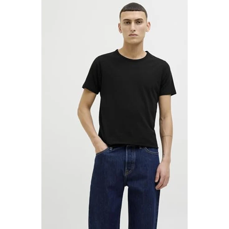 Jack & Jones Basic Shirt, Herren, Schwarz, 2er Pack, atmungsaktiv und bequem – Bild 3