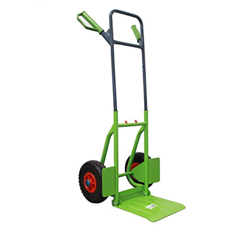 TRUTZHOLM Sackkarre klappbar | 200 kg pannensicher | ergonomische Griffe | Stahlrahmen | Transportkarre Stapelkarre Treppensteiger pannensicher Räder – Bild 4