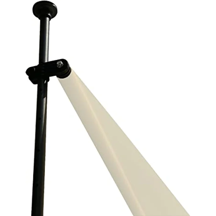 SVITA Klemmmarkise Balkonmarkise Sonnenschutz Markise Handkurbel ohne Bohren 300x120 cm (BxT) Beige, Wetter- und UV-beständig, höhenverstellbare Teleskop-Stangen – Bild 5