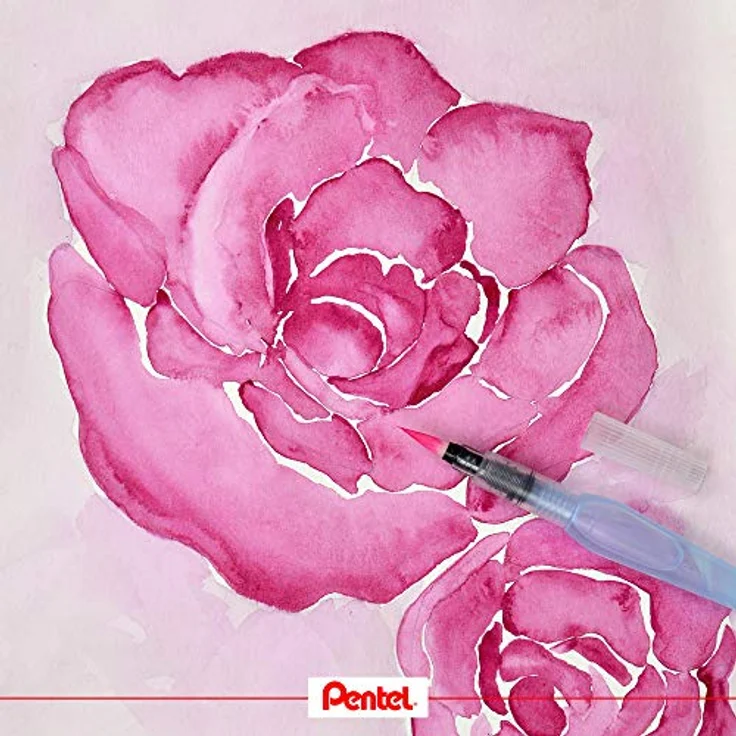 PENTEL Aquash Pinselstift XFRH/3-BFM, 3er Set in den Stärken B, F und M, 7 ml Wassertank – Bild 4