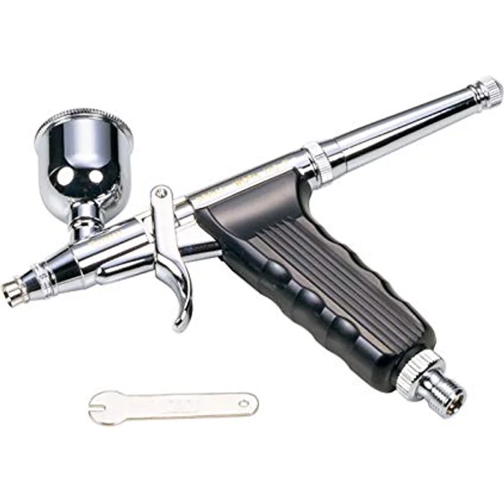 TAMIYA HG Trigger Typ 0,3mm, Spritzpistole in Silber, hohe Qualität – Bild 1